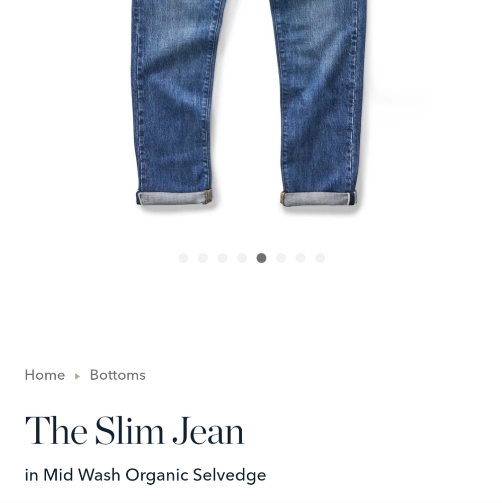 Taylor Stitch - The Slim Selvedge Jeans - 36